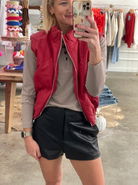 Red Puffer Vest