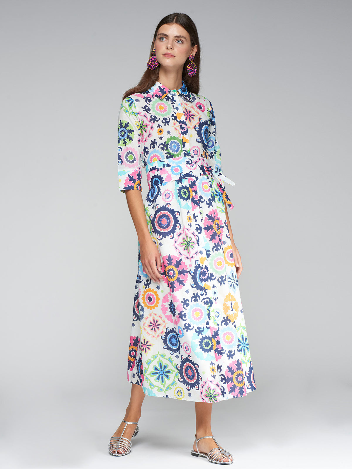 Brenda Suzani Multicolor Dress