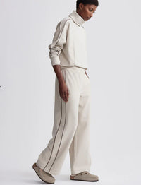 Brushed Rib Wide Leg Pant