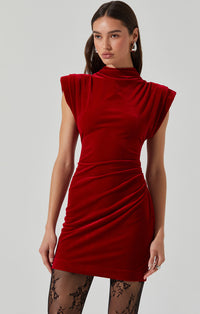 Red Velvet Dress