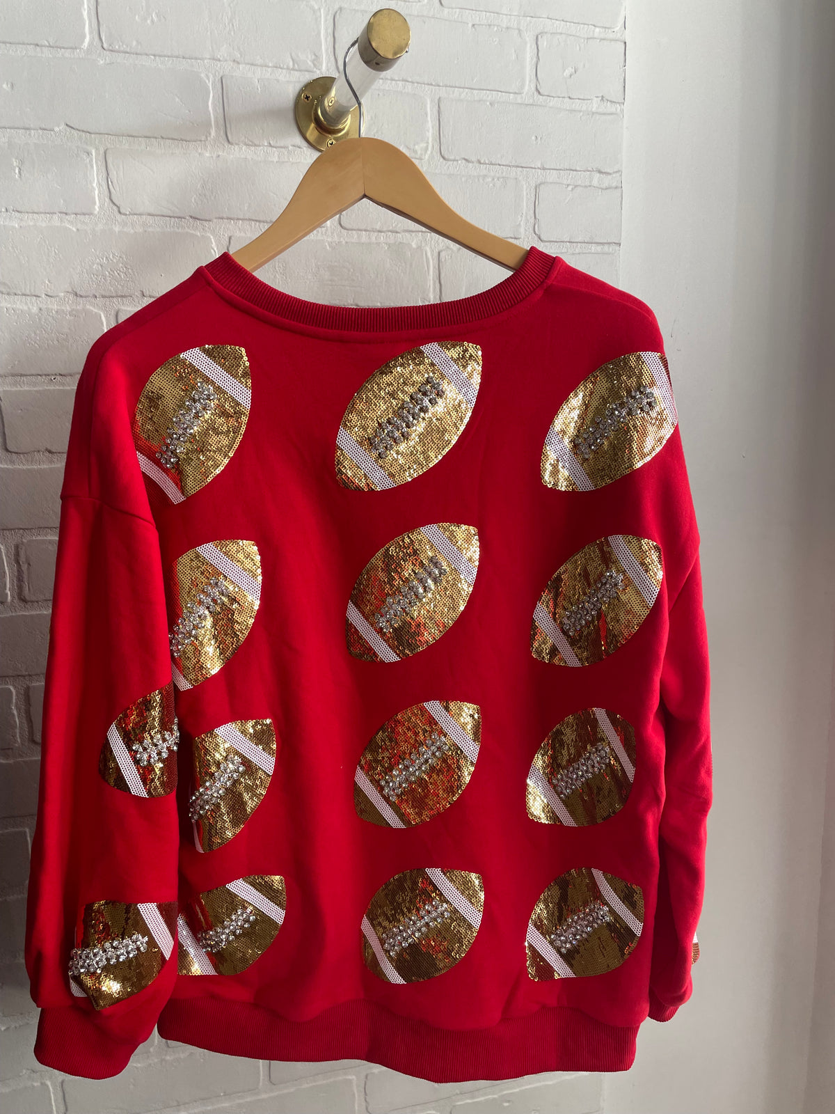 Sparkle Football Sweatshirt