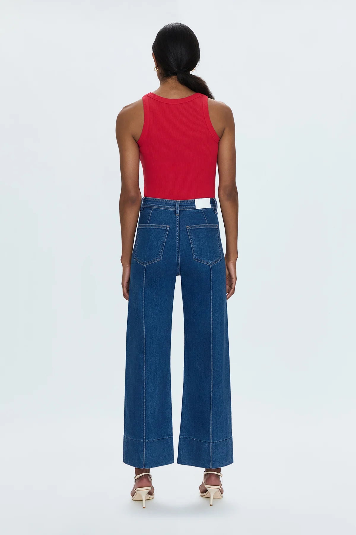 Penny Ankle Pintuck High Rise Wide Leg