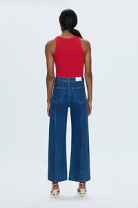 Penny Ankle Pintuck High Rise Wide Leg