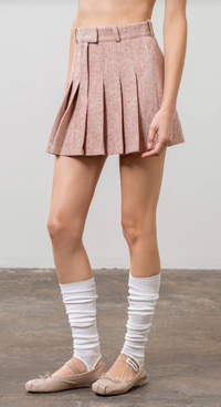 Pleated Mini Skirt