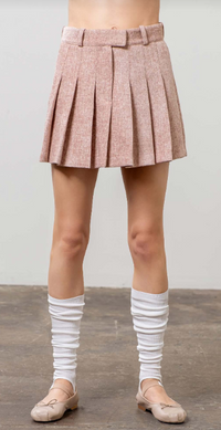 Pleated Mini Skirt